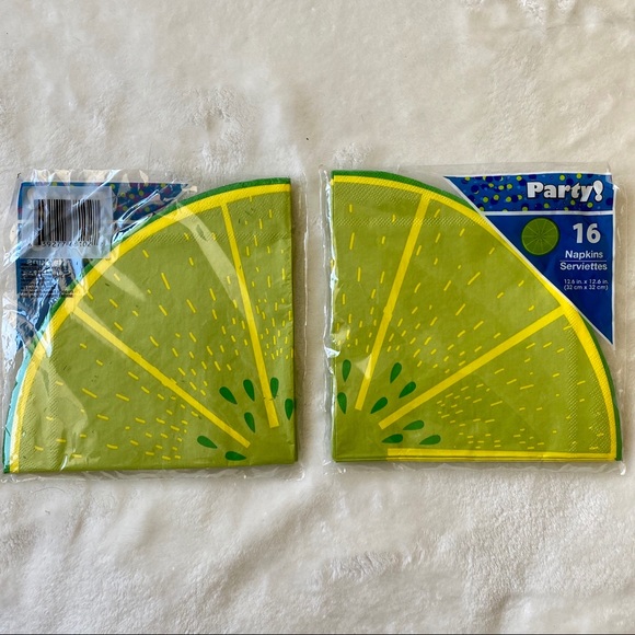 Farmhouse Summer Limes Picnic Paper Plate & Napkin Set‎ NWT - Picture 3 of 3